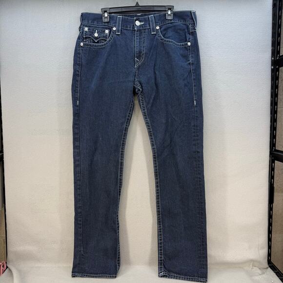 True Religion Other - True Religion Men's Jeans 34 Dark Blue Skinny Pocket Flap Preppy Normcore Jeans